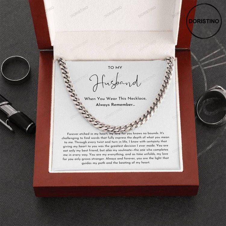 To My Husband Necklace Gift For Husband Birthday Gift For Husband Husband Anniversary Gift Husband Christmas Gift Husband Best Gift Doristino Limited Edition Necklace