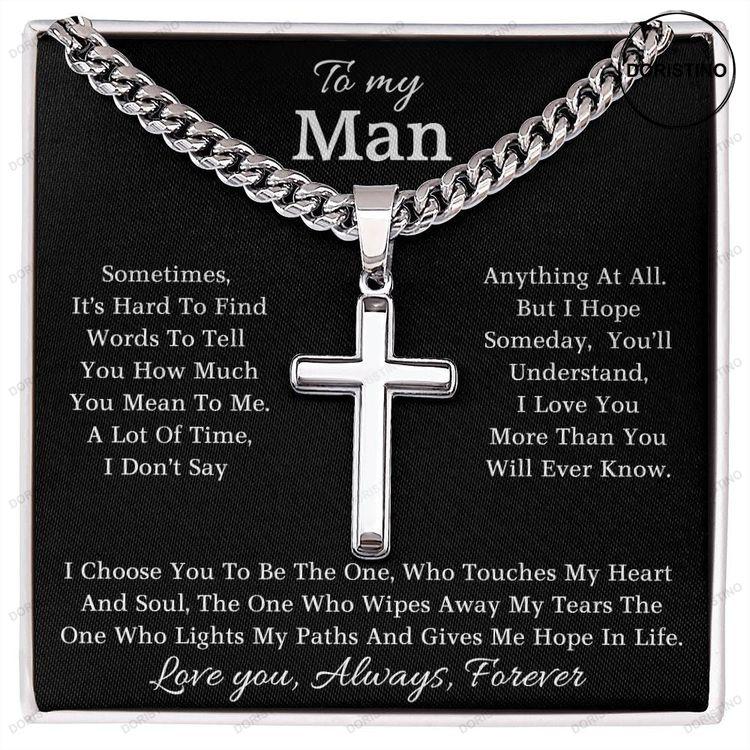 To My Man Necklace Gift For Surprise Him On His Birthday Anniversary Doristino Trending Necklace