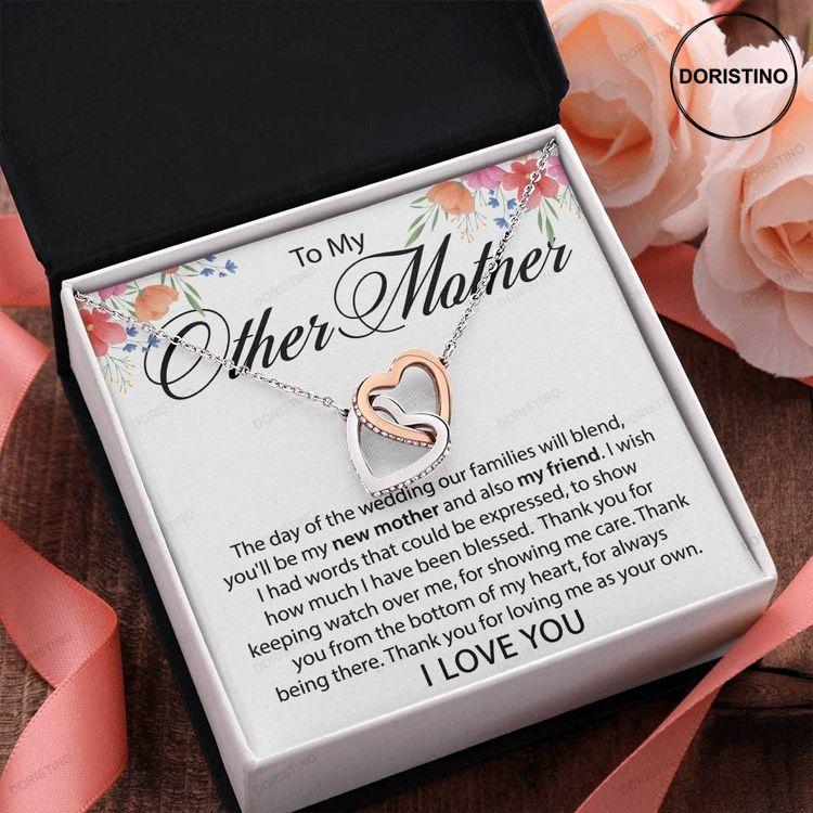 To My Other Mother Interlocking Necklace With Message Card Doristino Trending Necklace