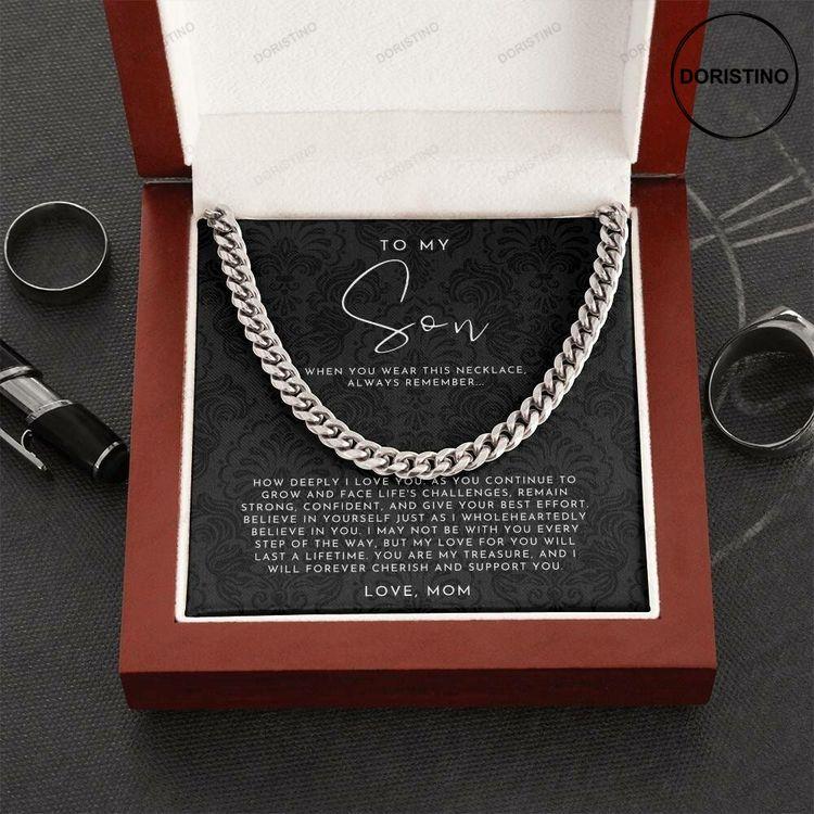 To My Son Gift From Mom Son Necklace Son Graduation Gift Son Birthday Gift From Mom Mother To Son Gift To My Son Gift Necklace Doristino Limited Edition Necklace