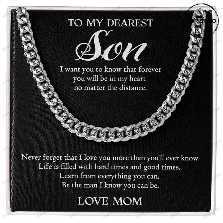 To My Son Son Necklace Gift From Mom Doristino Trending Necklace