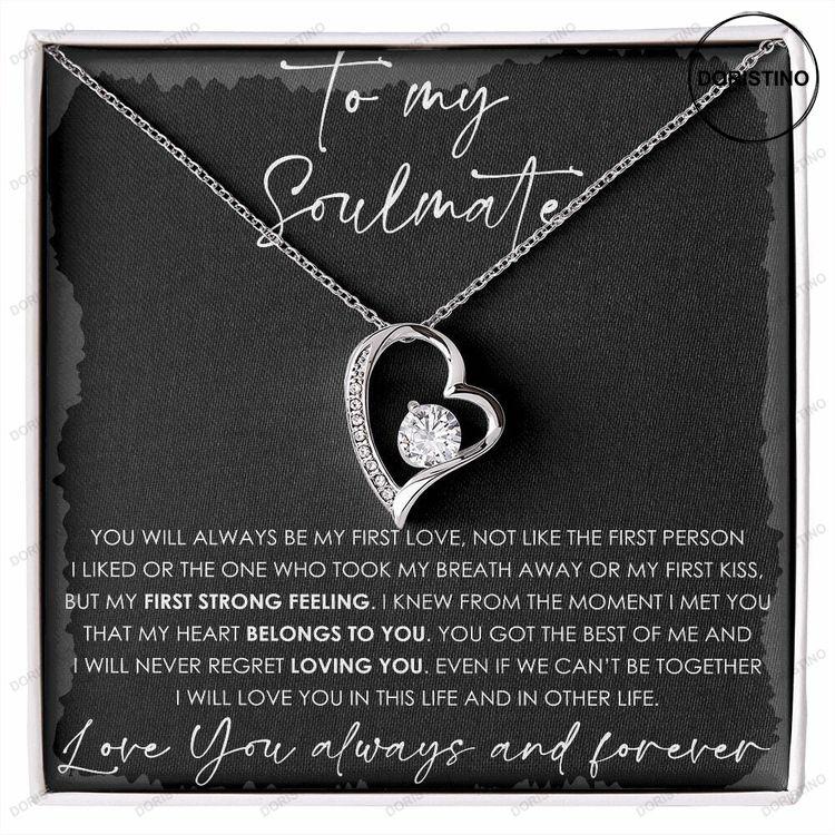 To My Soulmate Gift Forever Love Necklace Doristino Trending Necklace