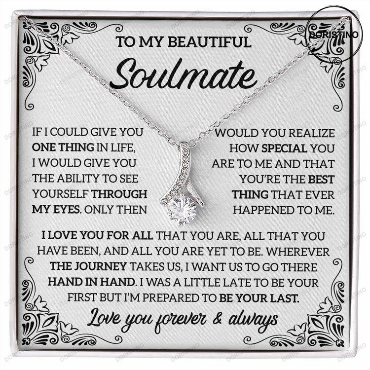 To My Soulmate Necklace Alluring Beauty Necklace Valentine Gifts For Her Gift For Girlfriend Wife Doristino Limited Edition Necklace