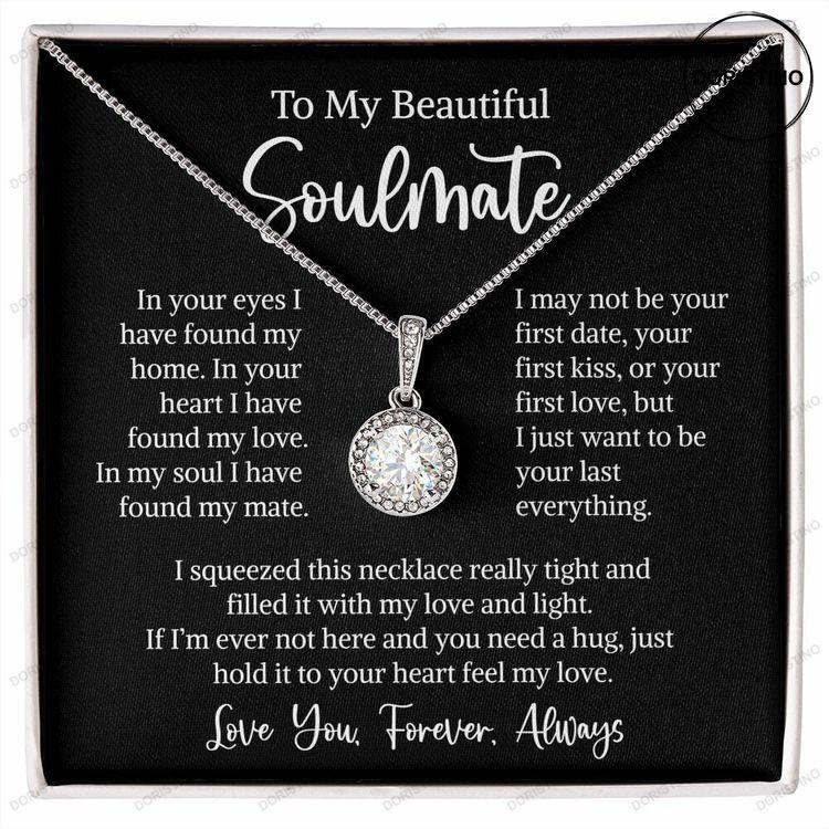 To My Soulmate Necklace Eternal Love Necklace Valentine Gift For Wife Gift For Soulmate Gift For Her Doristino Awesome Necklace