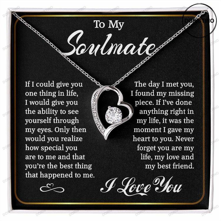 To My Soulmate Necklace Soulmate Gift Valentine Gift Anniversary Necklace Forever Love Necklace Doristino Awesome Necklace