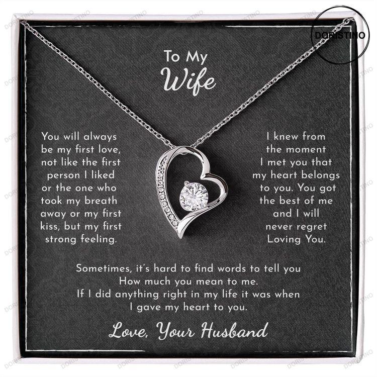 To My Wife Forever Love Necklace Gift From Husband Anniversary Gift For Her Birthday Gift For Her Doristino Limited Edition Necklace