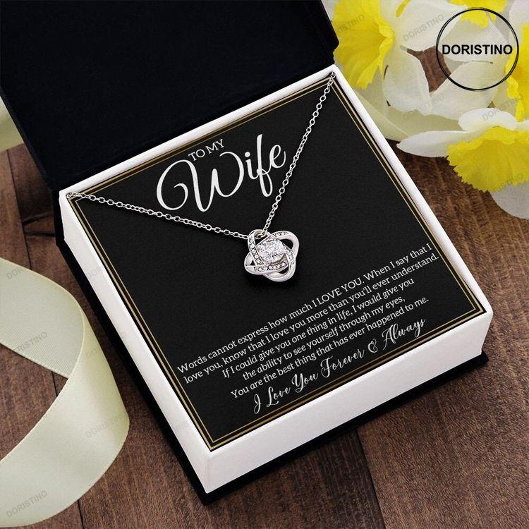 Amazing Scripted Love Pendant Necklace Christmas Gift For Wife –  goldenandvintage