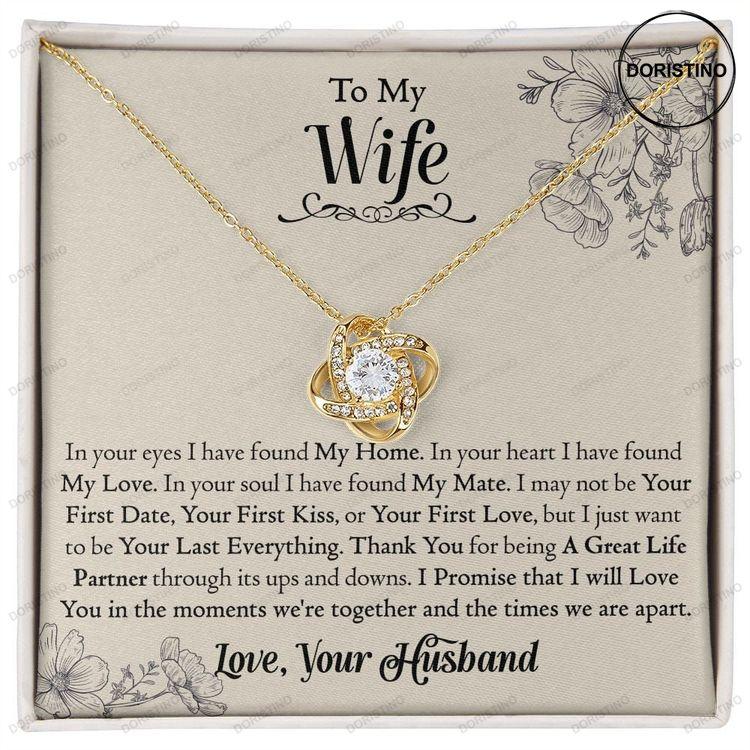 To My Wife Gift From Husband Anniversary For Her Jewelry Gift For Woman Doristino Limited Edition Necklace
