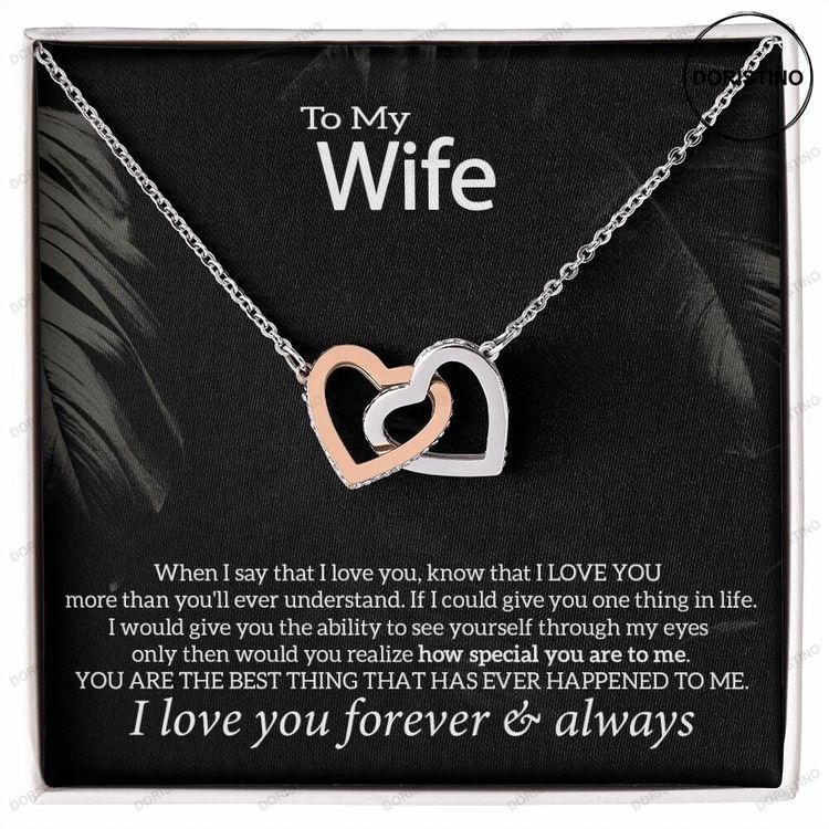 To My Wife Necklace Anniversary Gift For Wife Birthday Gift For Wife Gift For Wife Necklace For Wife Gift For Wife Birthday Love Gift Doristino Trending Necklace