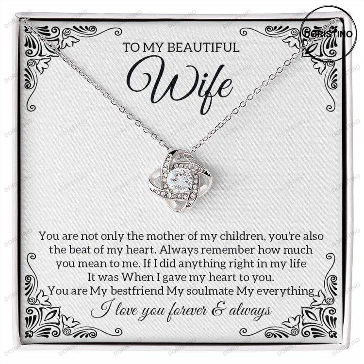 To My Wife Necklace Anniversary Gift For Wife Birthday Gift Wife Gifts For Her Wife Jewelry Wife Sentimental Gift Wife Poem Card Love Doristino Trending Necklace