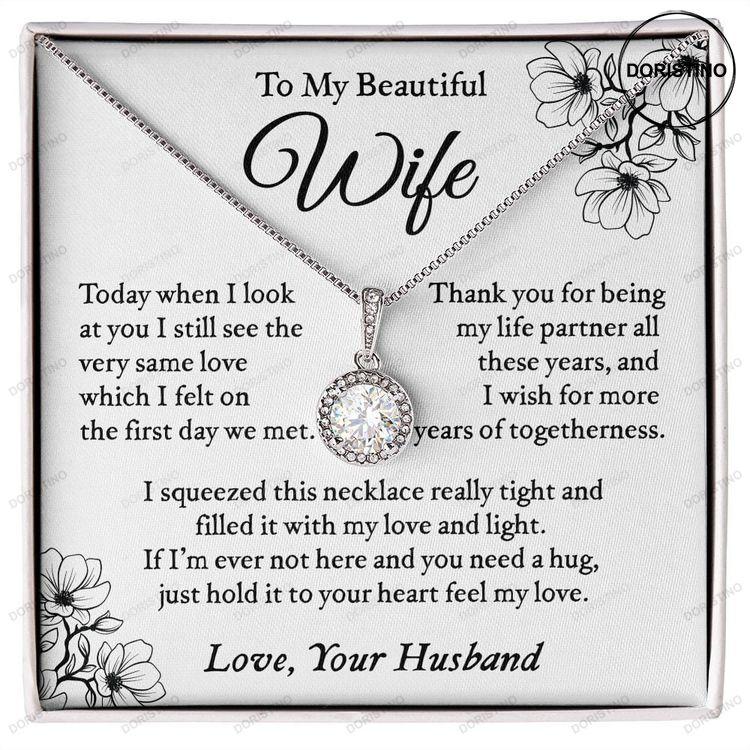 To My Wife Necklace Eternal Love Necklace Valentine Gift For Her Gift For Soulmate Gift For Her Doristino Awesome Necklace