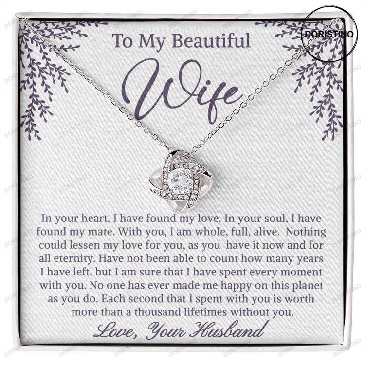 To My Wife Necklace Gift Sentimental Message To Surprise Her Doristino Awesome Necklace