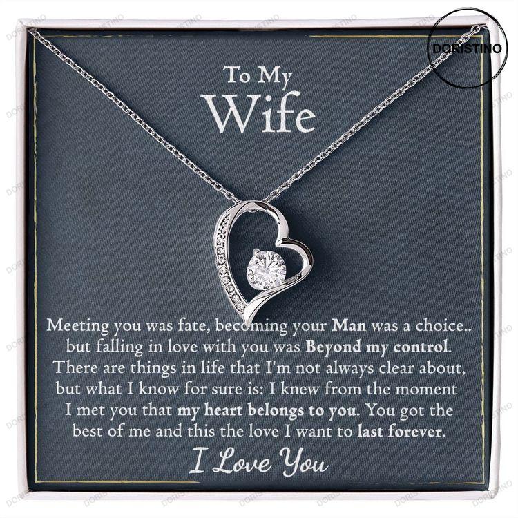 To My Wife Necklace Personalized Gift For Wife Thoughtful Gift For Wife Special Gift For Wife From Husband Meaningful Wife Gift Doristino Trending Necklace