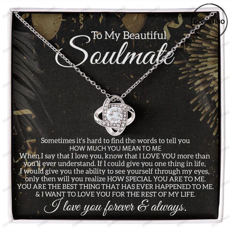 Valentine Gift For Soulmate Necklace Gift Box Meaningful Gift Melt Her Heart For Soulmate Holiday Personalised Jewellery Gift Doristino Trending Necklace