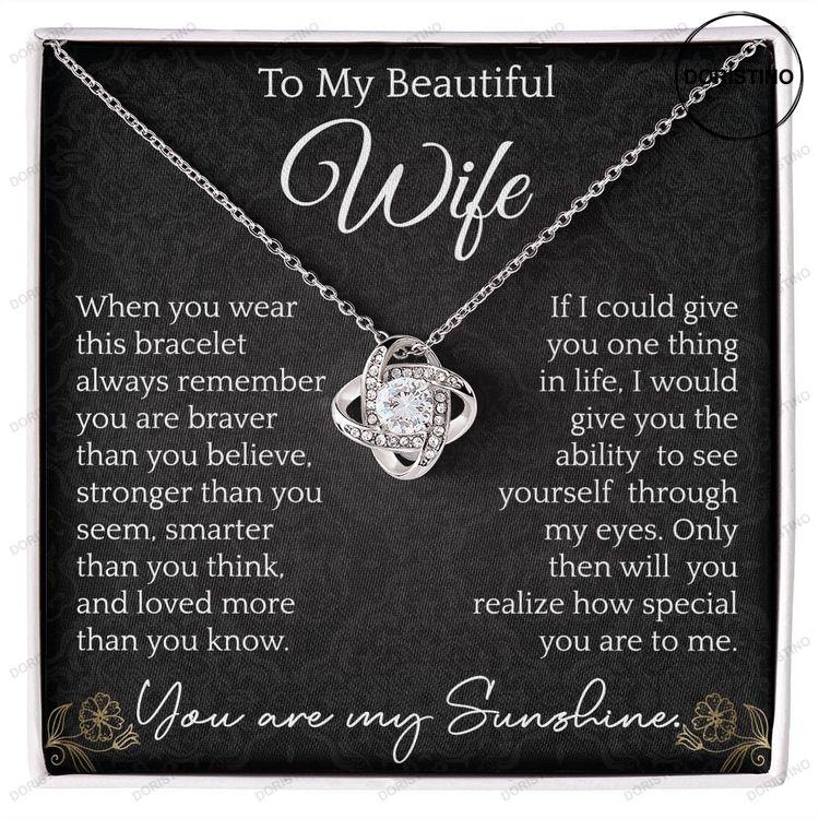 Wife Gift From Her Man Wife Necklace Gift For Her Birthday Anniversary Gift Doristino Limited Edition Necklace