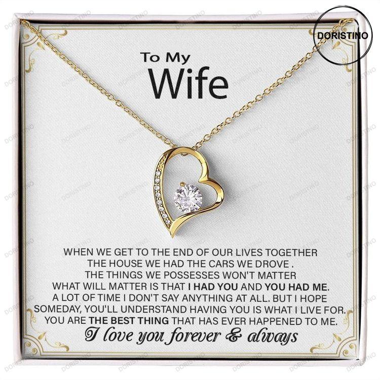 Wife Gift From Husband Wedding Day Gift Husband To Wifejewelry Gift From Husband To Wife Beautiful Wife Necklace To Wife From Husband Doristino Limited Edition Necklace