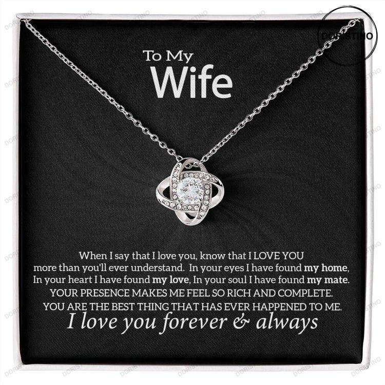 Wife Giftmeaningful Gift Card For Soulmate Personalised Gift For Wife Doristino Trending Necklace