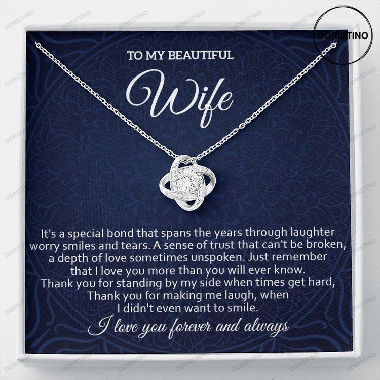Wife Necklace Mother Day Necklace Husband To Wife Gift For My Wife Romantic Wife Gift Wife Birthday Surprise Wife Appreciation Doristino Limited Edition Necklace