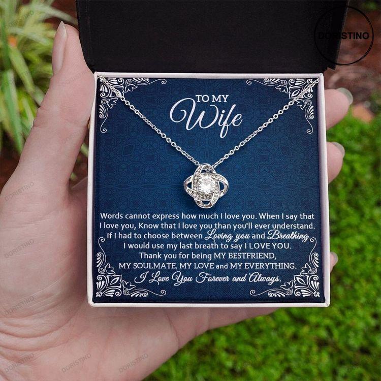 Wife Necklace Wife Gift Wife Birthday Gift Engagement Gifts Bride To Be Gift Wife Gift For Her Valentine's Necklace Wife Gift Doristino Limited Edition Necklace