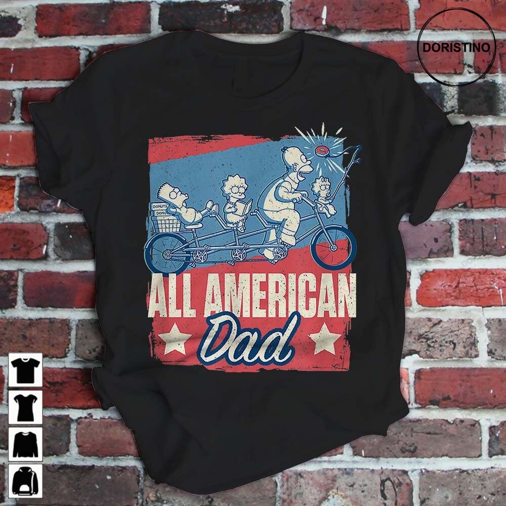 All American Dad Funny The Simpsons Father's Day Gift Men Women Limited Edition T-shirts