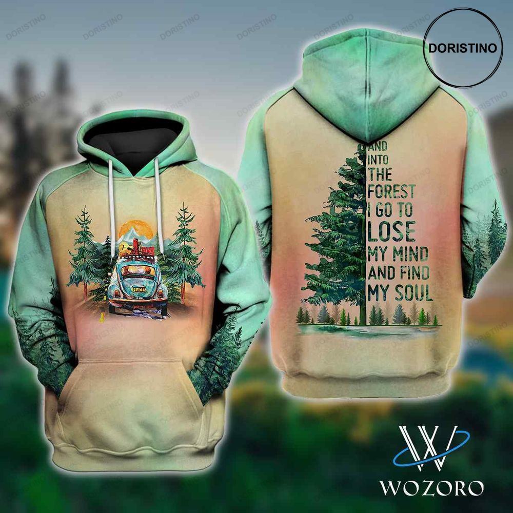 And Into The Forest I Go Car Camping All Over Print Hoodie