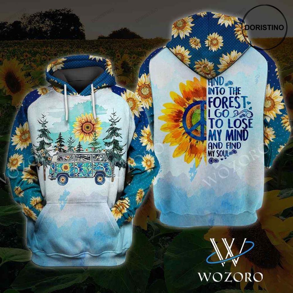And Into The Forest I Go Car Sunflower Limited Edition 3d Hoodie