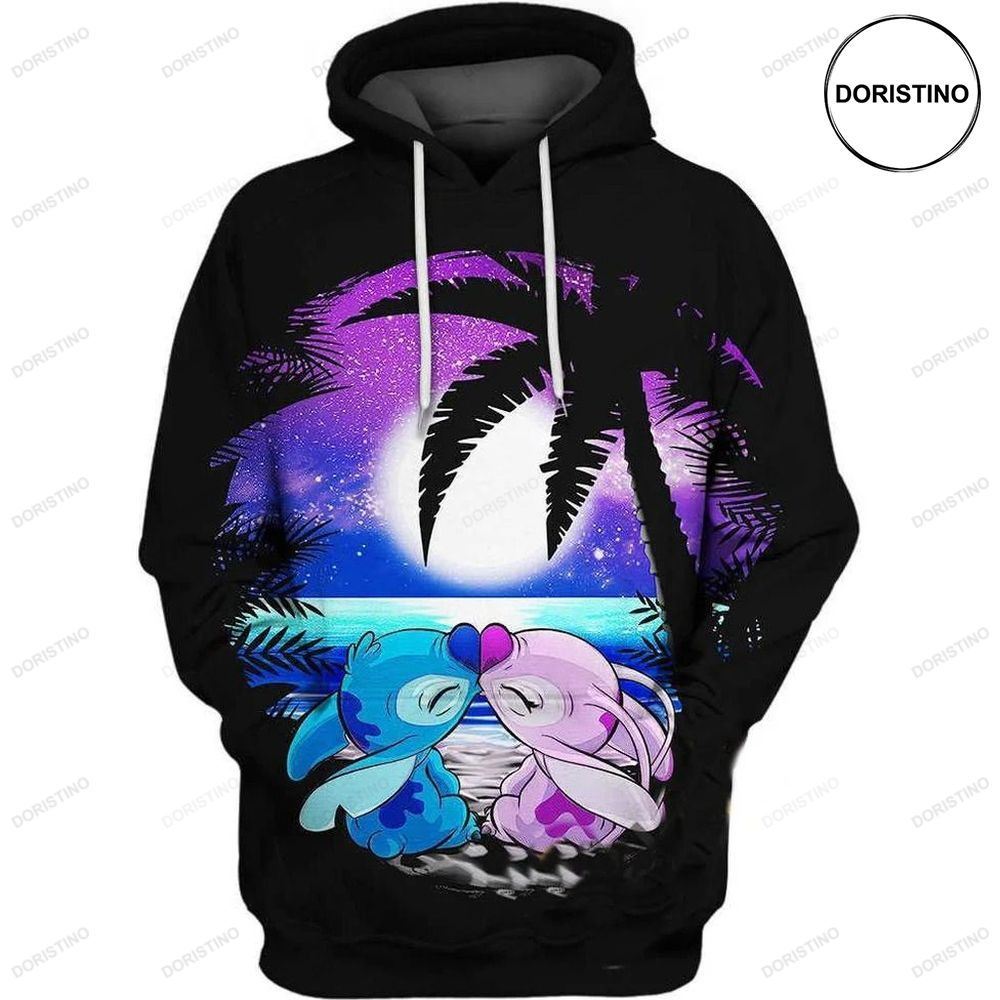 Angel And Stitch Awesome 3D Hoodie