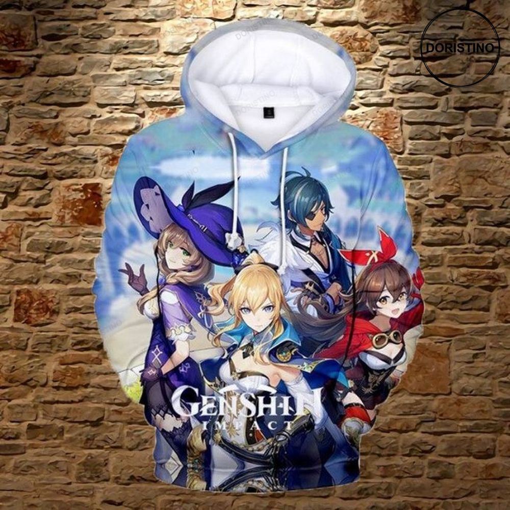 Anime Genshin Impact 1 Limited Edition 3d Hoodie
