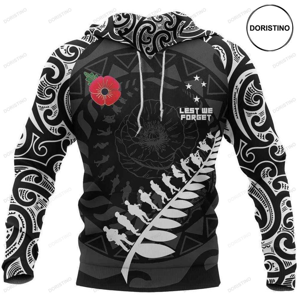 Anzac Tattoo New Zealand Limited Edition 3d Hoodie