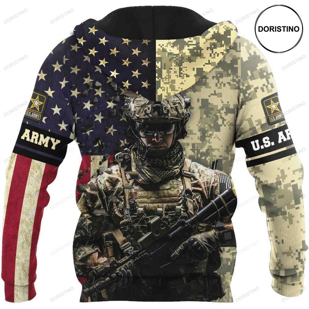 Army Personalized Name Awesome 3D Hoodie