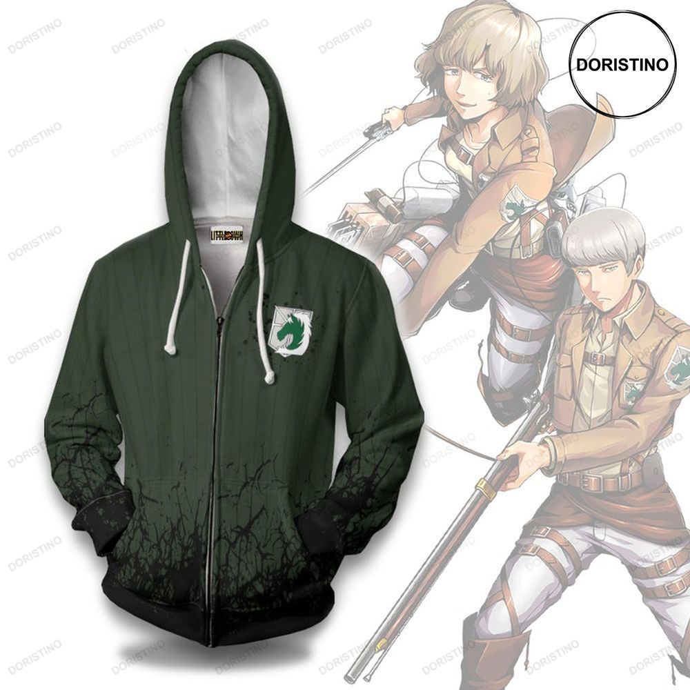 Attack On Titan Military Police Regiment Anime Casual Cosplay Limited Edition 3d Hoodie