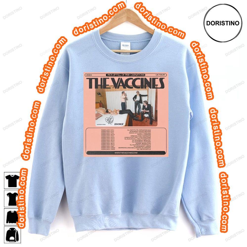 2024 The Vaccines Pickup Full Of Pink Carnations Feb 2024 Hoodie Tshirt Sweatshirt