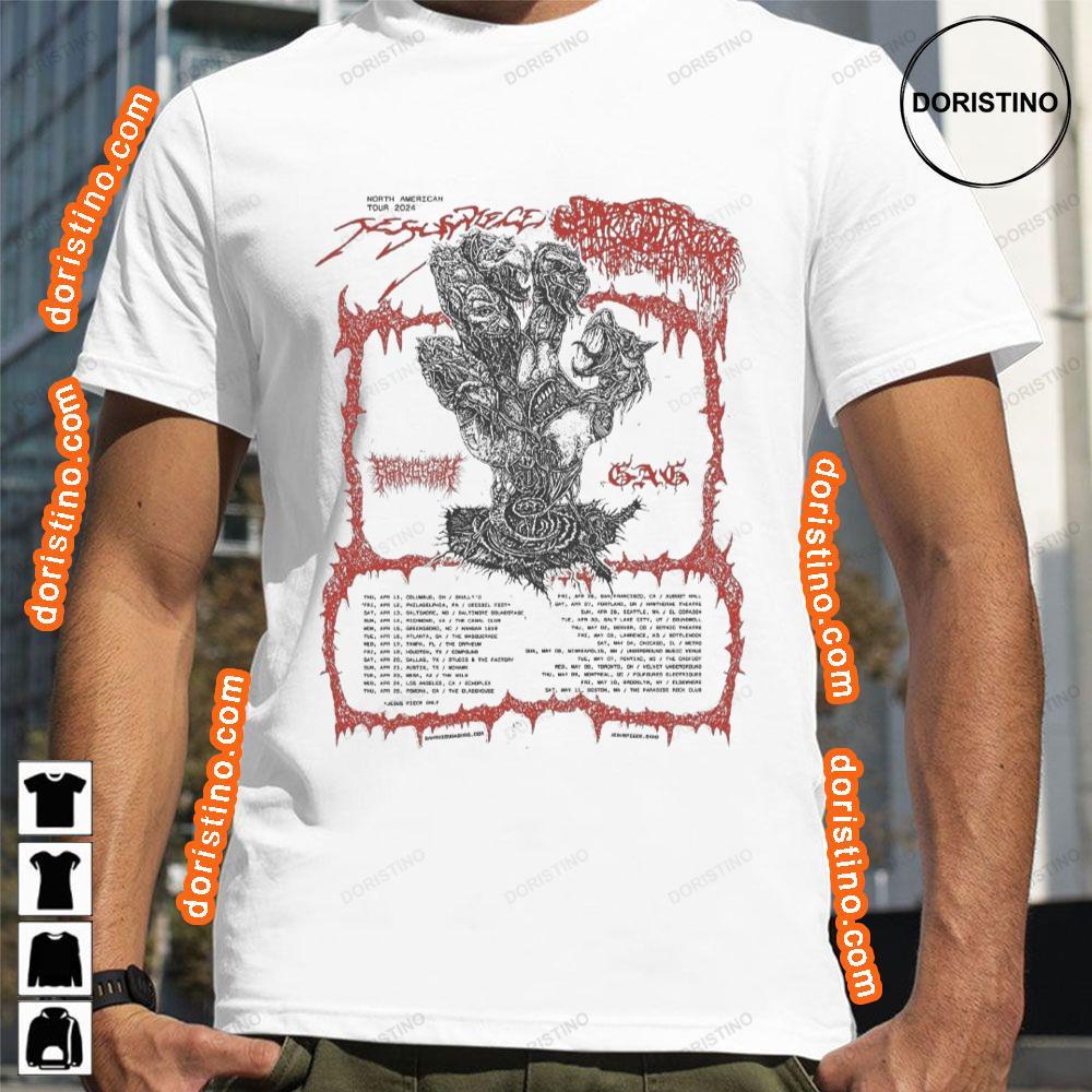 Art Peelingflesh Jesus Piece Sanguisugabogg Tour 2024 Hoodie Tshirt Sweatshirt