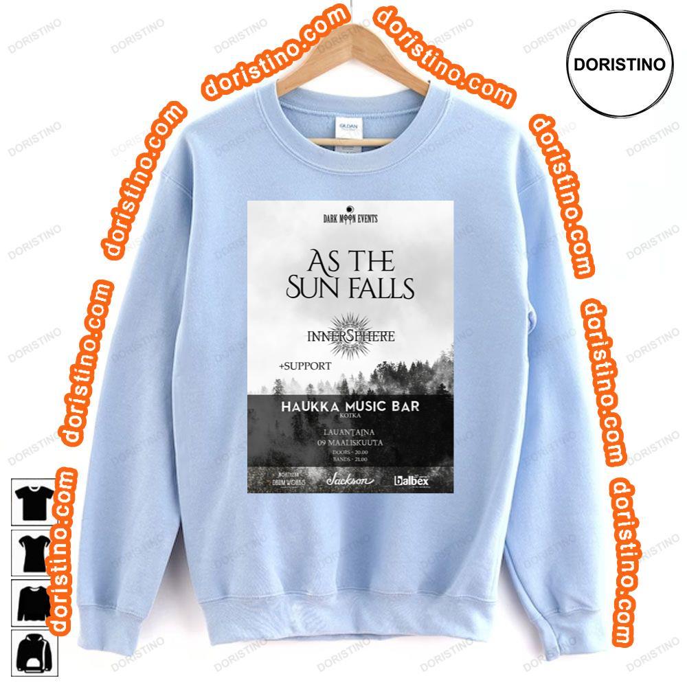 As The Sun Falls Innersphere Haukka Music Bar Sweatshirt Long Sleeve Hoodie