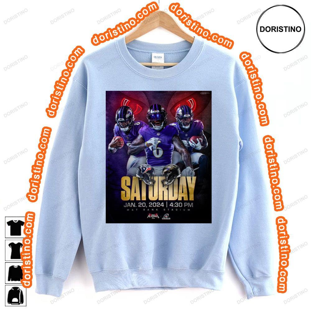 Baltimore Ravens Super Bowl 2024 Tshirt Sweatshirt Hoodie