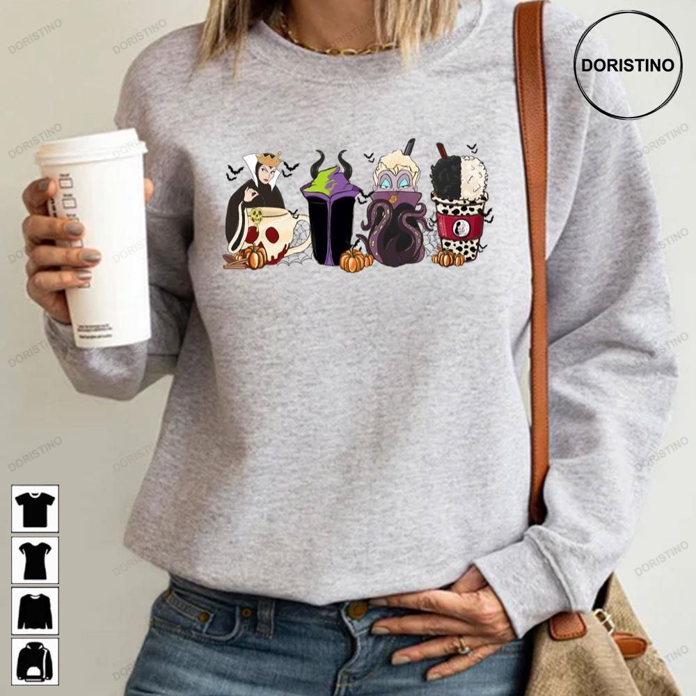 Villain Characters Coffee Halloween Awesome Shirts