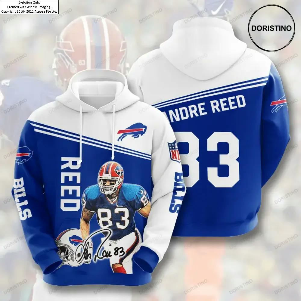 Buffalo Bills Andre Reed All Over Print Hoodie