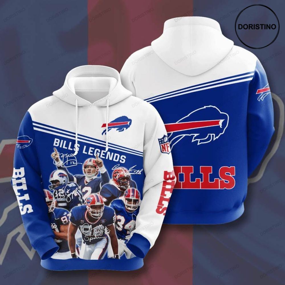 Buffalo Bills Team Signature Awesome 3D Hoodie