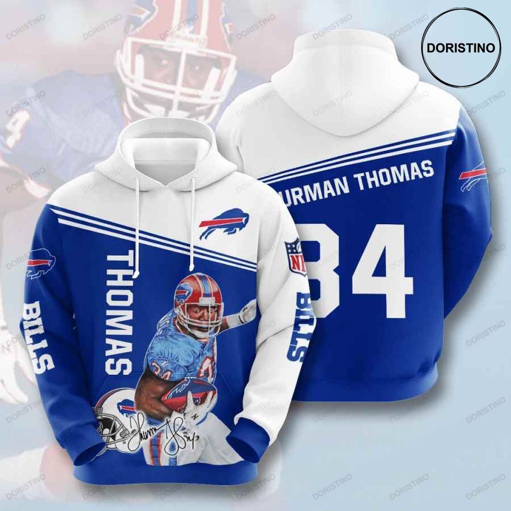 Buffalo Bills Thurman Thomas Limited Edition 3d Hoodie
