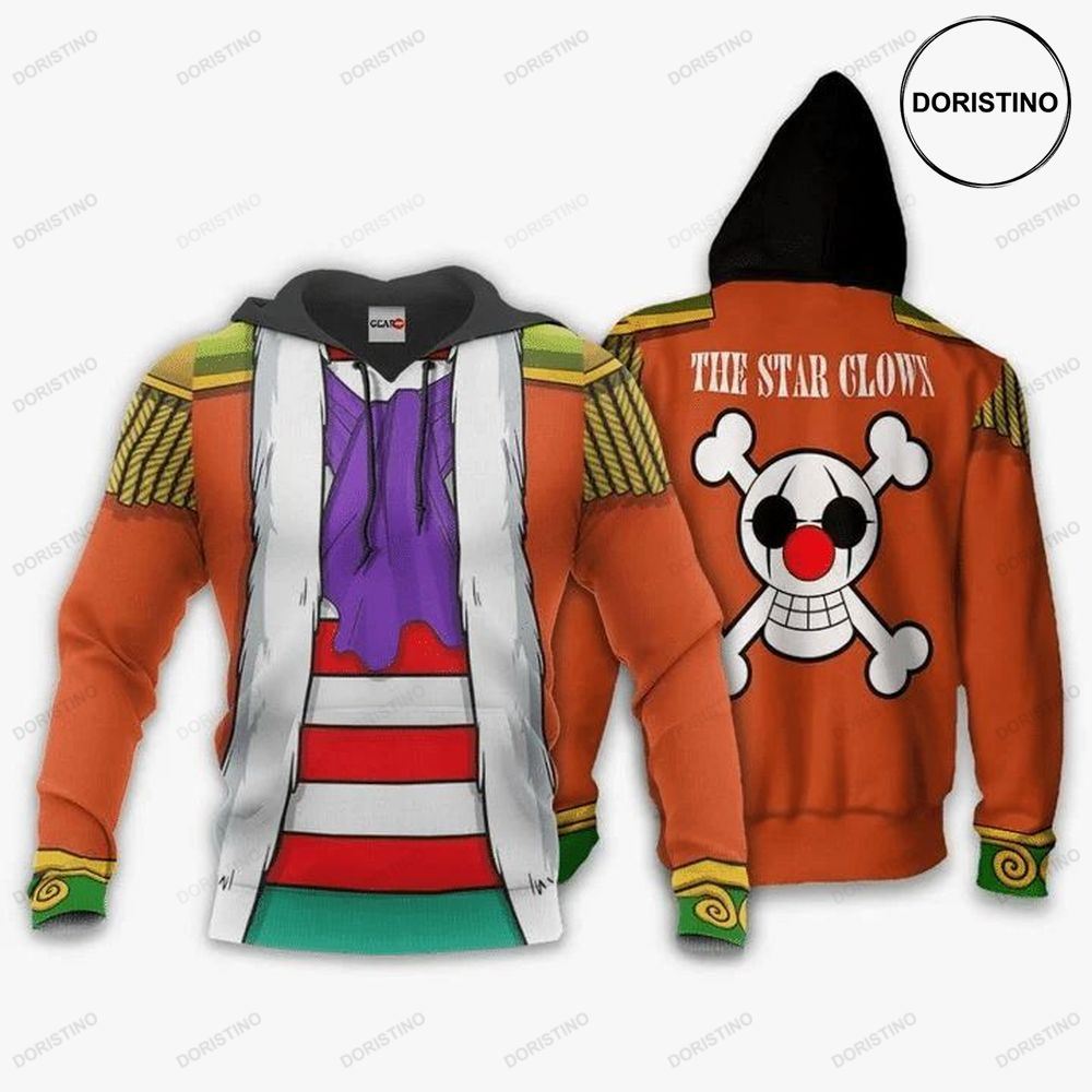 Buggy Anime Manga One Piece The Star Clown Awesome 3D Hoodie