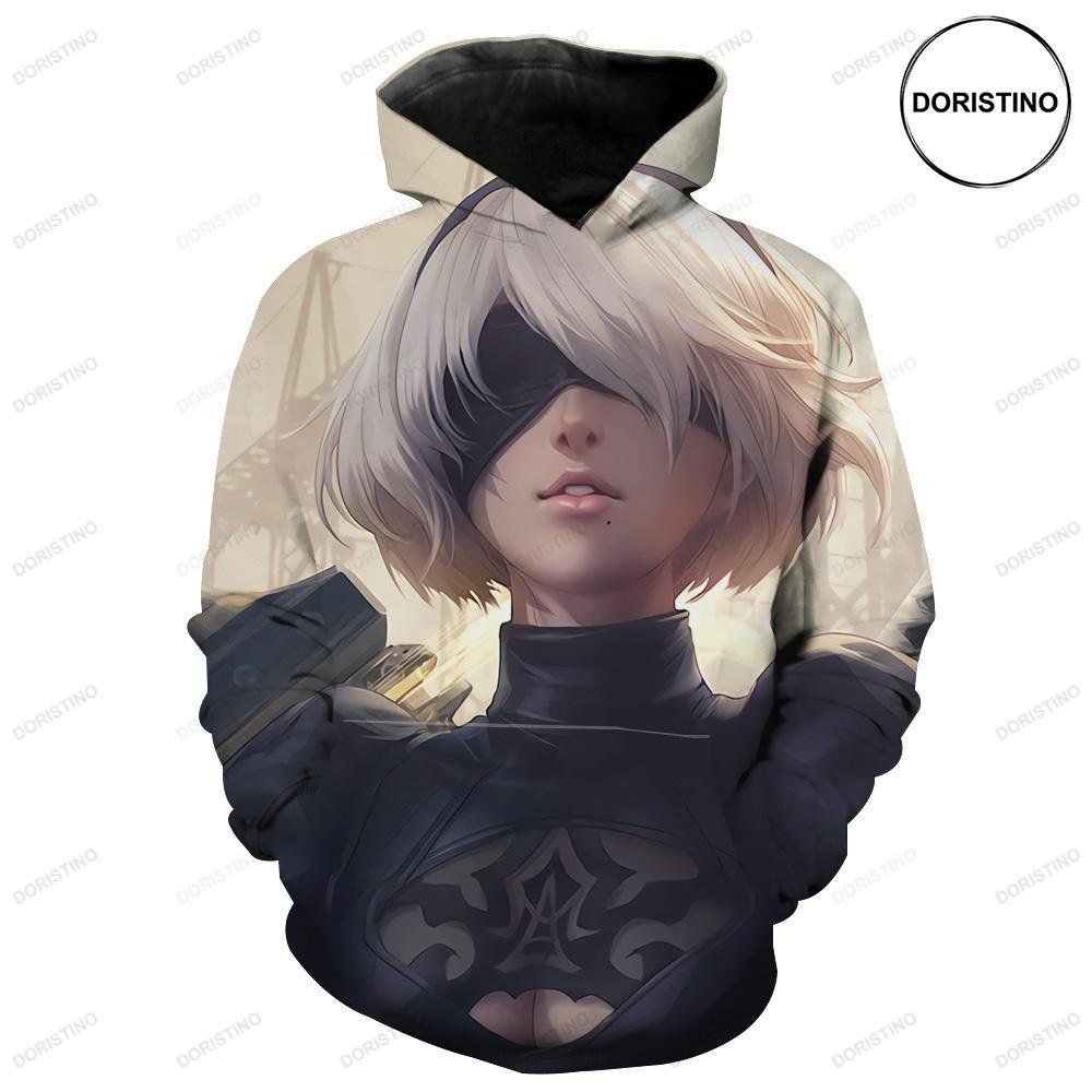 Busty Nier Nier Video Gaming Awesome 3D Hoodie