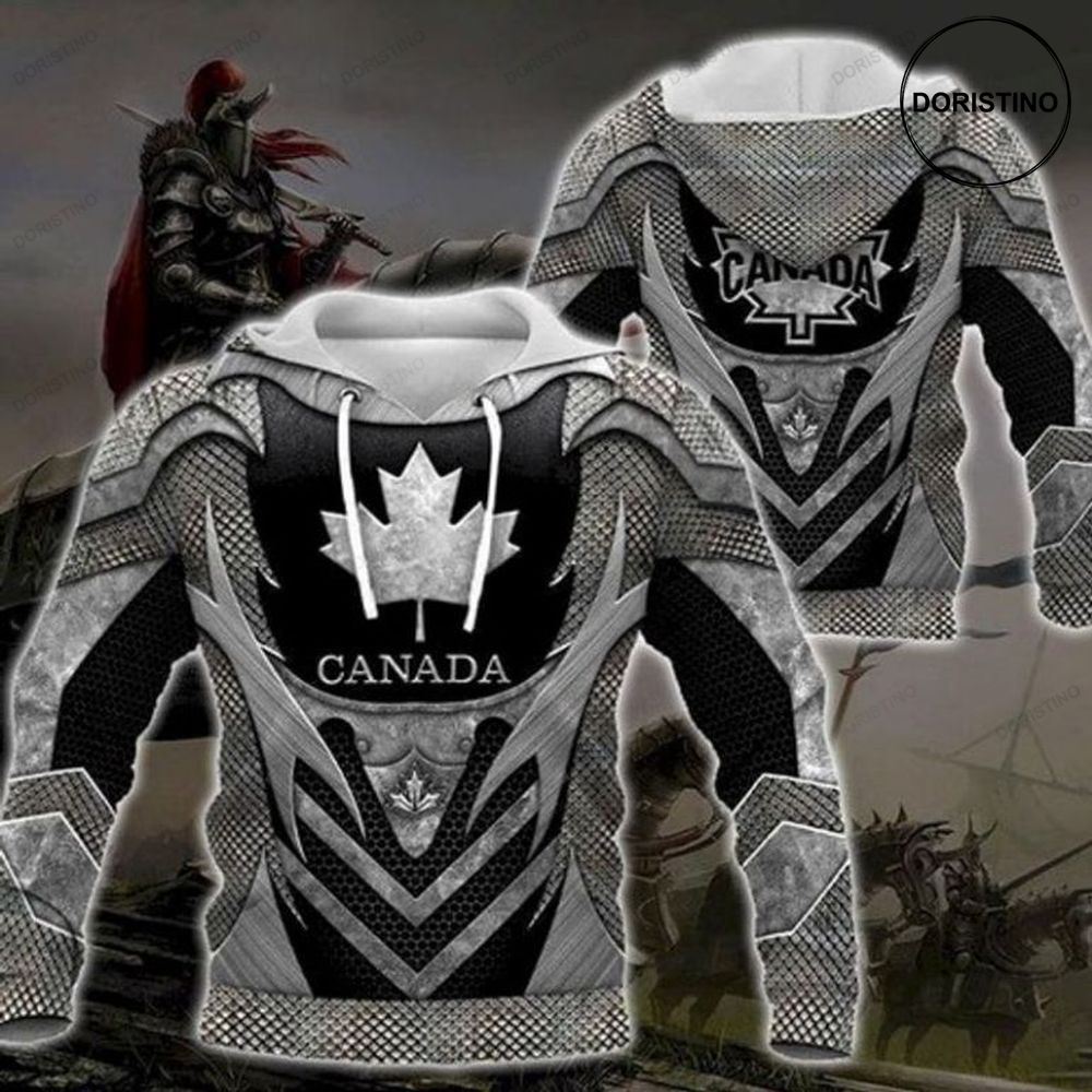 Canada Maple Leaf Armor Awesome 3D Hoodie