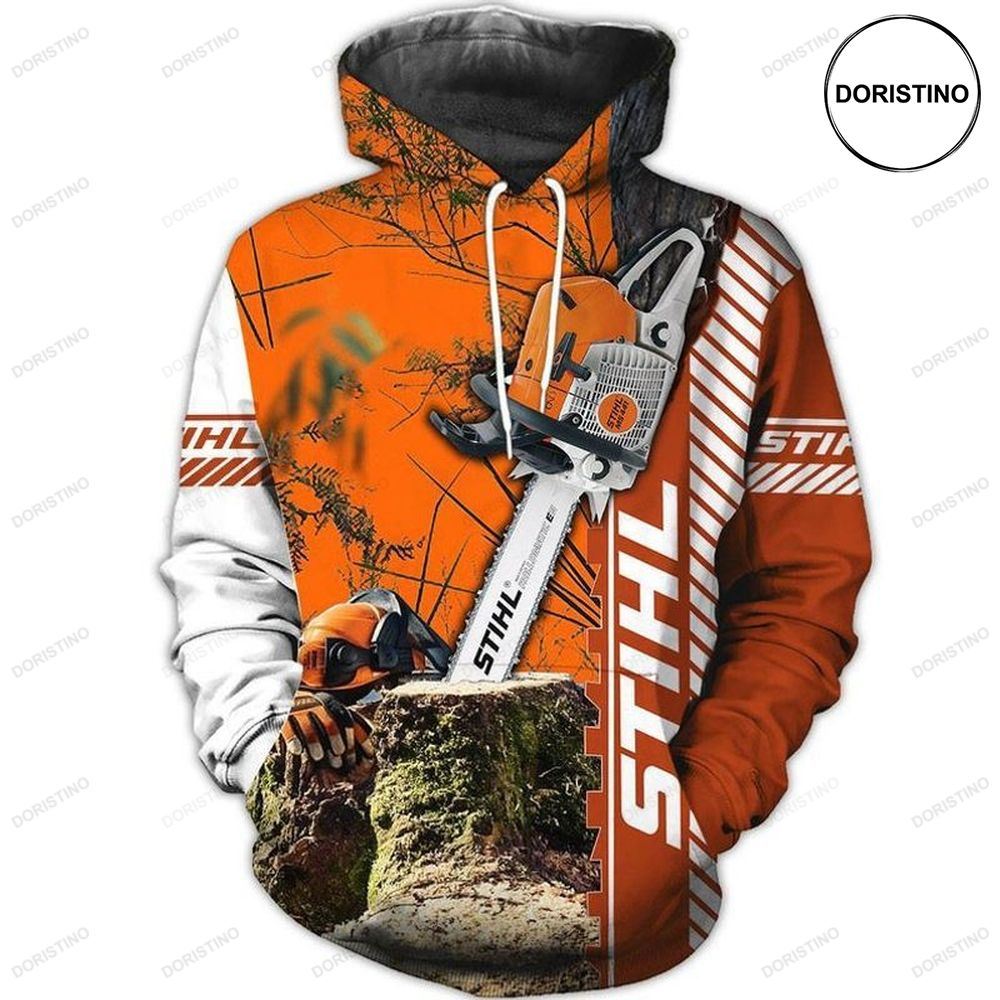 Chainsaw Stihl Full Ing V3 Awesome 3D Hoodie