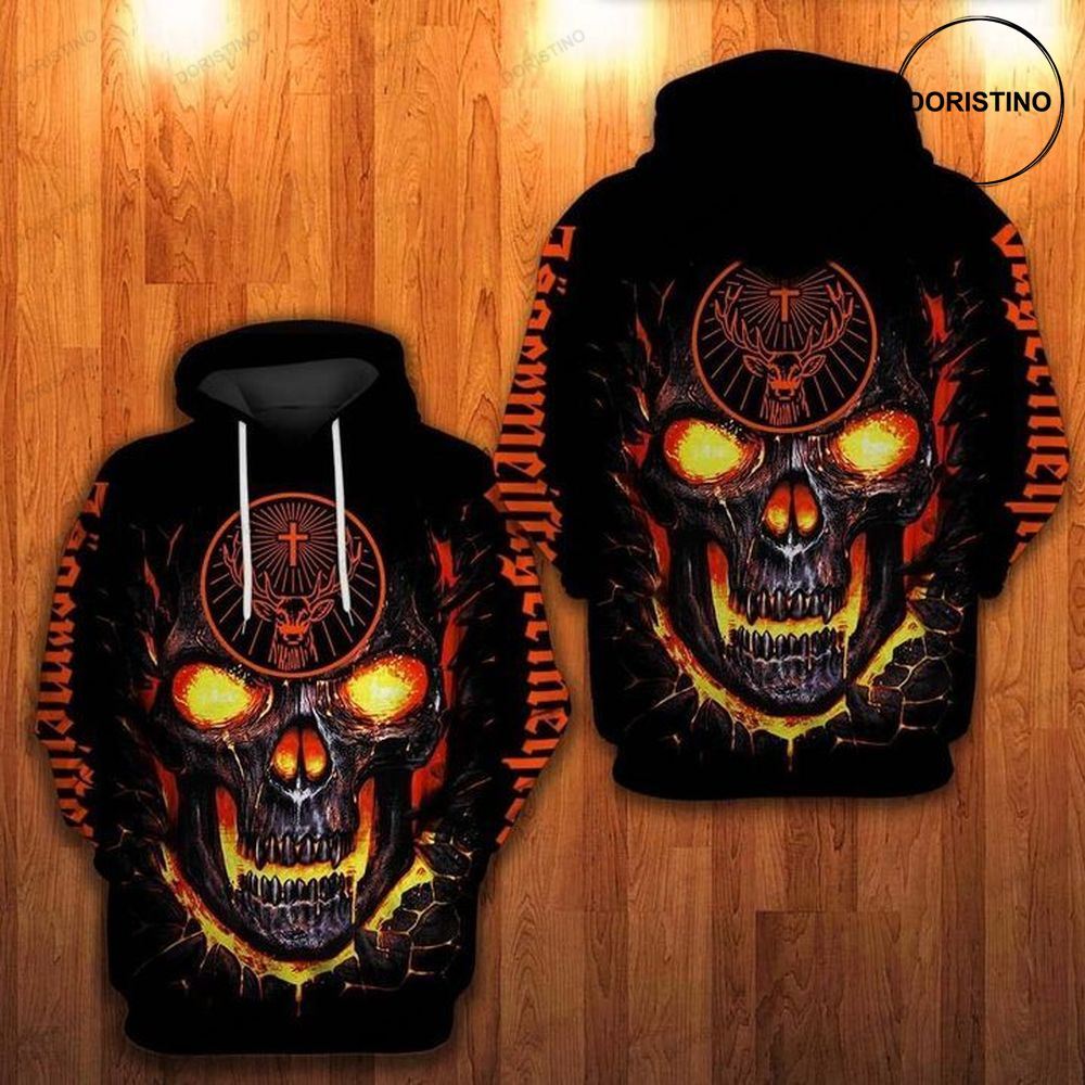 Fire Skull Lovers Awesome 3D Hoodie