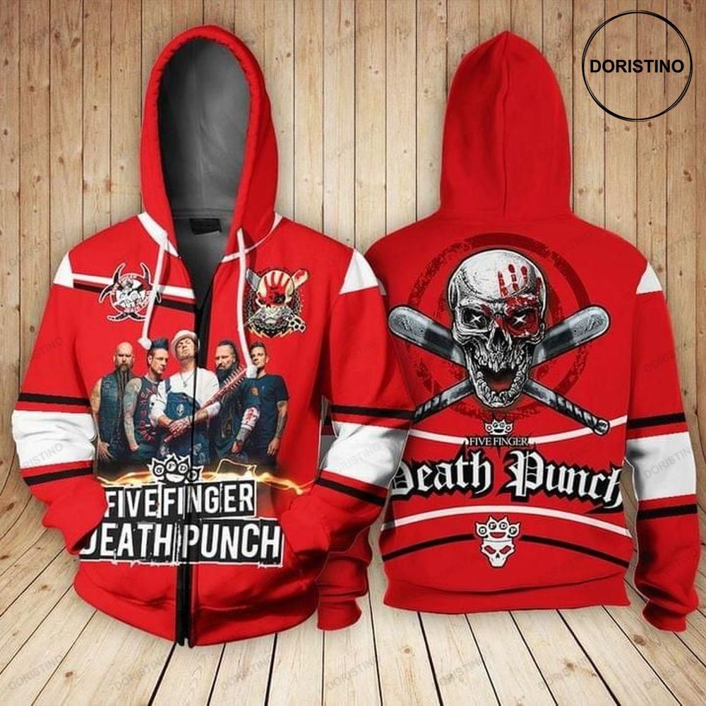 Five Finger Death Punch Music Band All Over Print Hoodie