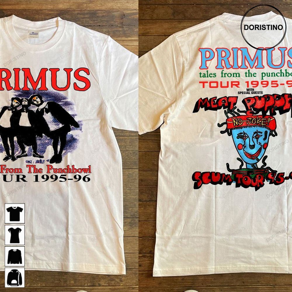 1996 Primus Tales From The Punchbowl Tour 1995-96 Primus Scum Tour 95-96 Primus Tour With Meat Puppets 90s Trending Style