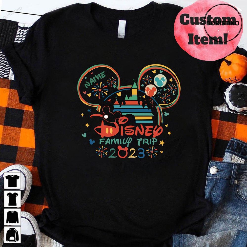 2023 Making Family Memories Personalized Minnie And Mickey Outfits Disneyworld Trip Matchingdisney World 2023 Sn1024 Awesome Shirts