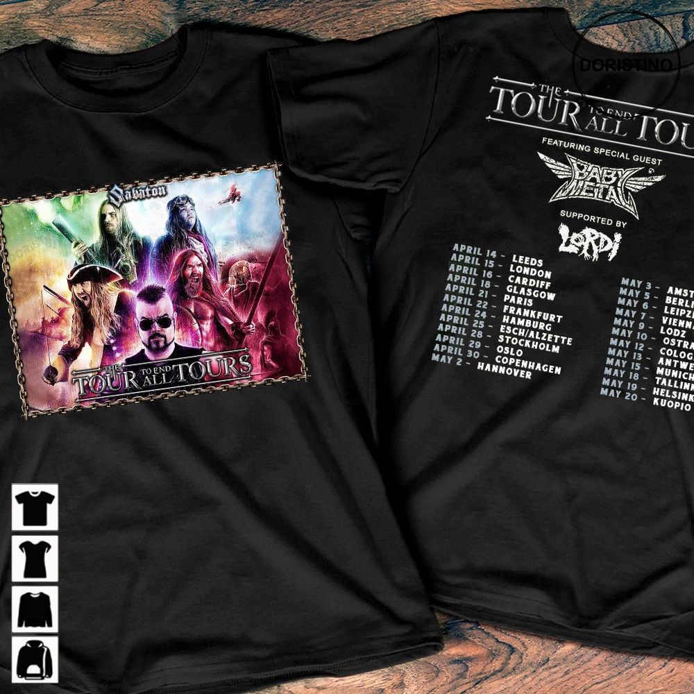 2023 Sabaton The Tour To End All Tours Sabaton Band Tour 2023 Sabaton 2023 European Tour Sabaton Metal Band Awesome Shirts