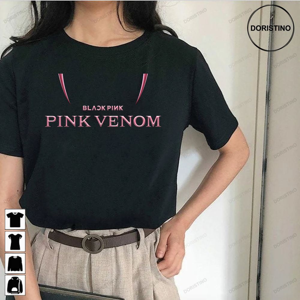 Blackpink Pink Venom Pink Venom 2022 Blackpink World Tour 2022 Blackpink Blink Born Pink Limited Edition T-shirts