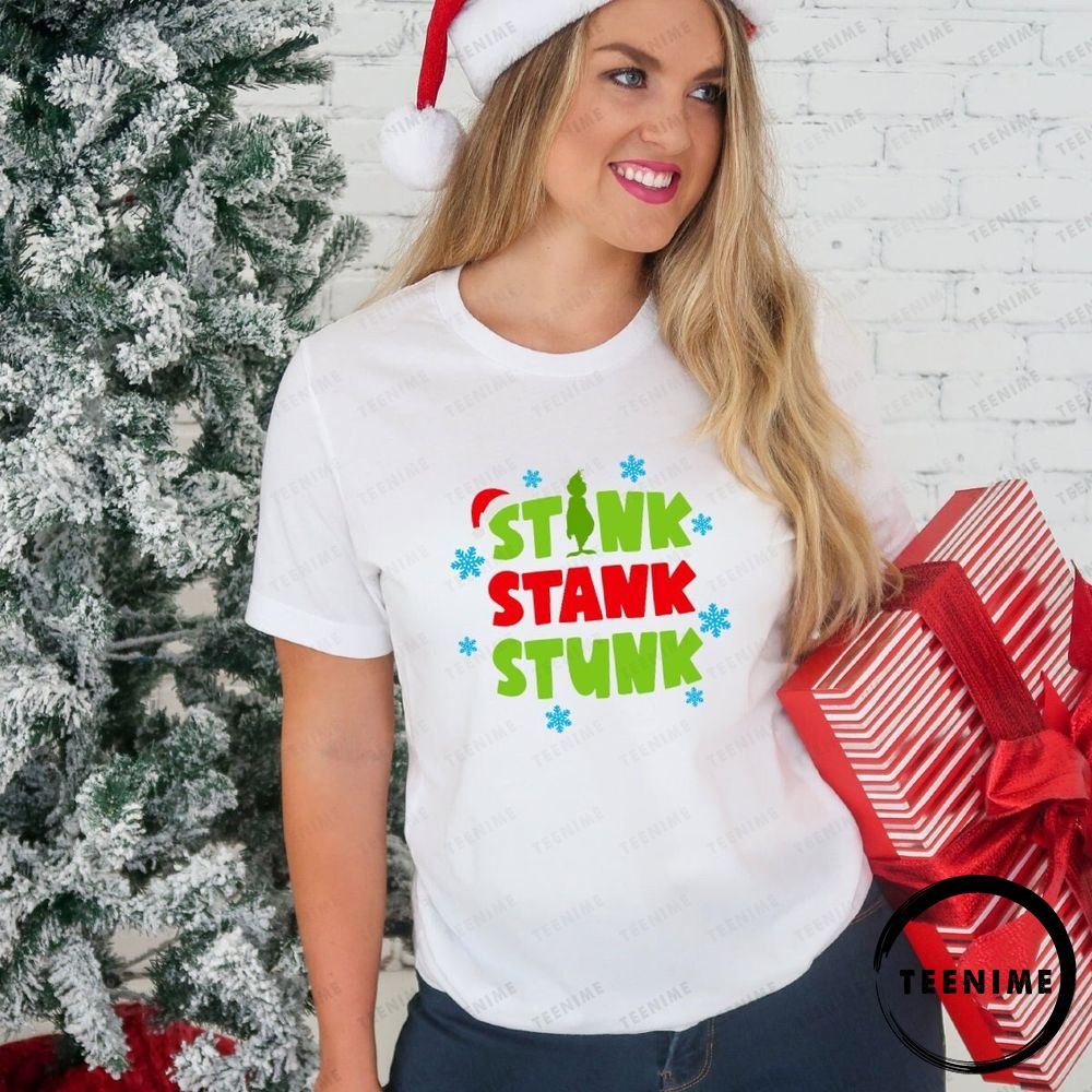 Christmas Holiday 2021 Stink Stank Stunk Awesome T-shirt